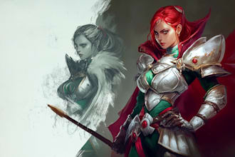 do character art, dnd, and game art