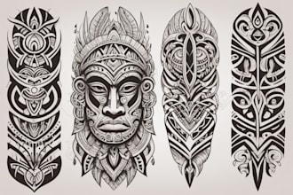 design your polynesian tribal tattoo
