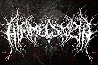 make brutal death metal, deathcore, black metal band logo