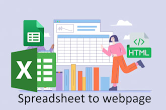 convert spreadsheet to webpage