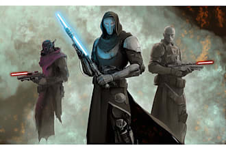 draw your star wars sci fi character art