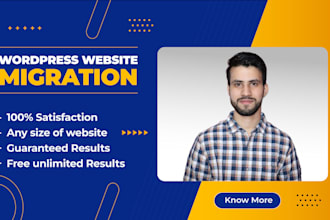 transfer migrate wordpress website to any domain or hosting