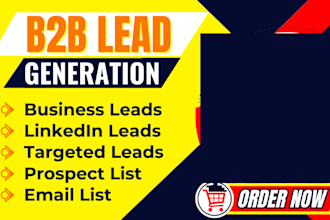 provide targeted b2b lead generation and prospect list building