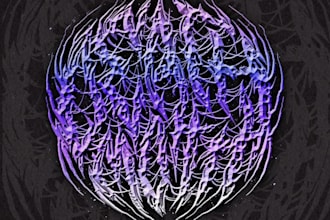 design extreme graffiti tag, nu metal, techno and trap metal band logo