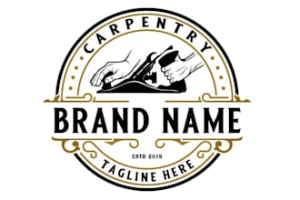 do furniture, wood, carpentry, and woodworking logo