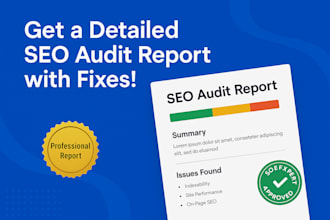 fix search console, ahrefs, semrush errors and provide technical SEO report