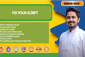 fix you php, js, react, python, node script