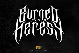 make a custom thrash metal logo