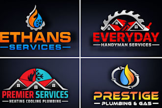 do plumbing, heating, air conditioning, and hvac logo