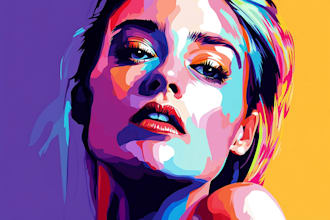 do your photo into awesome wpap pop art style poster