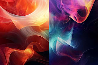 create abstract geometric digital art