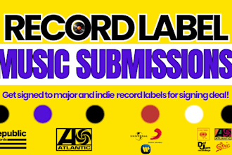 do music record label submission to top active record label managers get signed