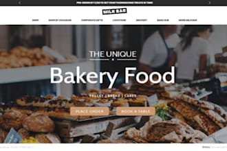 design stunning artisan shopify store bakery cookies website handcraft website