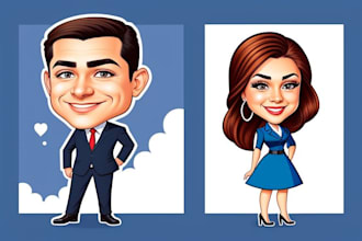 draw custom political cartoon character editorial illustrations caricature comic