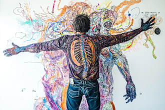create the most fascinating doodle art illustration