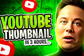 design attractive clickbait amazing youtube thumbnail in 3hr