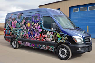 attractive car wrap design and vehicle wrap design