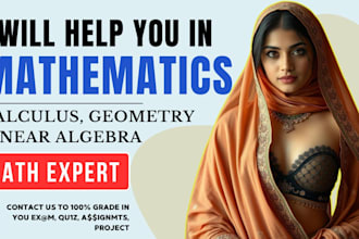 teach you mathematics, calculus, vector, discrete math