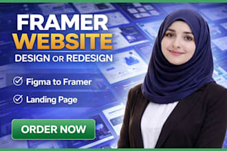 design, redesign framer website, figma to framer,  responsive framer website