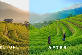 professionally color grade and enhance photos in lightroom