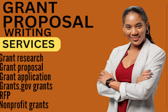 draft and craft grant writing proposal, research, application and business plan