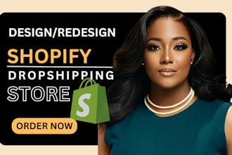 shopify website design shopify website redesign shopify dropshipping store