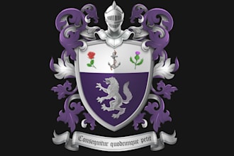 design awesome family crest logo