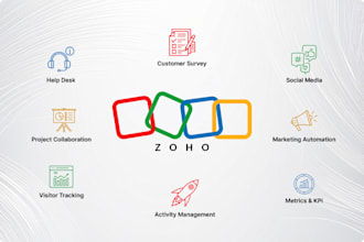 do zoho CRM setup and training for your business