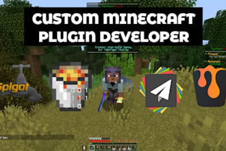 code custom minecraft plugins for bedrock, java, paper mc, spigot, smp server