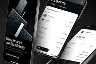 build fintech app, payment mobile app, finance app, banking app, fintech website
