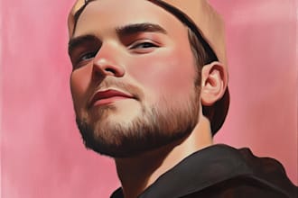 draw your picture like a digital oil painting portrait gift