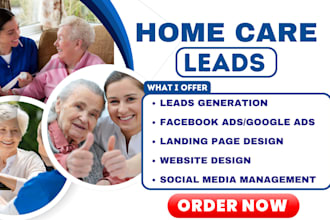 home care leads elderly care leads senior care leads home care landing page