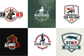 do modern pet animal dog pet care veterinary logo design