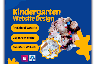 build kindergarten, preschool, nursery, or daycare website