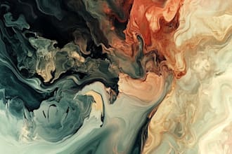 design abstract watercolor canvas wall art