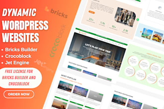 do dynamic wordpress website with bricks builder crocoblock and jetengine