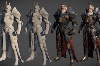 remodel 3d realistic character,4k texture, uv, retopology, glb, mmdb, ik fk rig
