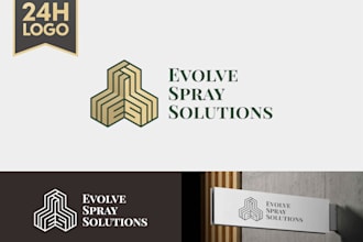 do elegant luxury modern minimalist elegant fashion architect logo in 24 hour