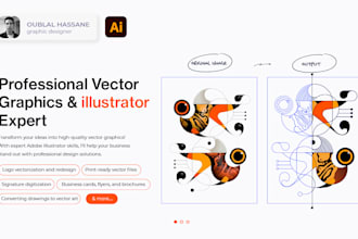 do professional adobe illustrator work