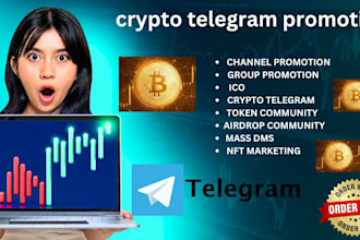 crypto telegram promotion, crypto telegram marketing, telegram channel promotion