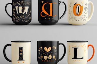 do custom typography coffee mug design or coffee mug design