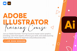 teach you adobe illustrator from beginner to advanced online via zoom