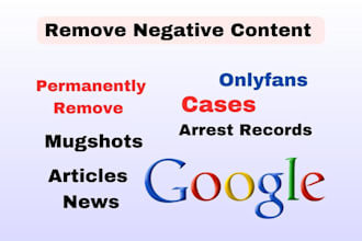 permanently remove mugshots news delete negative links articles cases on google