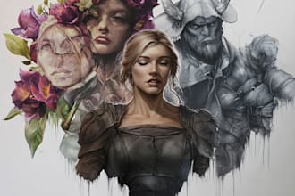 create dnd character art and dnd character art