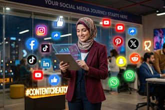 manage your isntagram, facebook and linkdin content creator