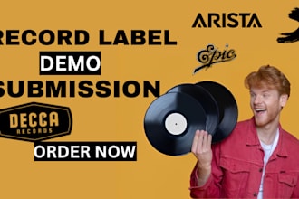 submit your song to 900 influential record label, signing is guaranty