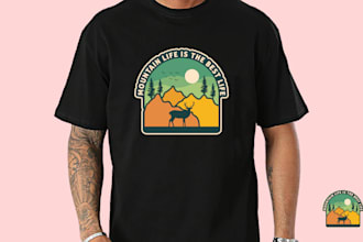design custom graphic minimalist t shirt and logo