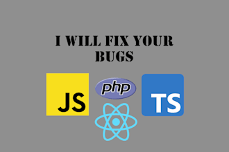 fix HTML, js, CSS, tailwindcss, mysql, PHP, ts, react bugs or help you