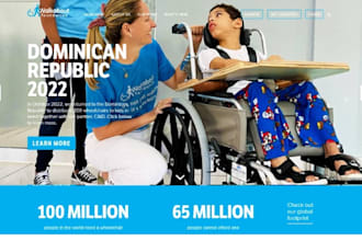 design stunning nonprofit website crowdfunding for donations and charity
