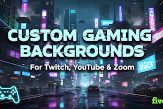 design custom 4k cinematic streaming and gaming backgrounds